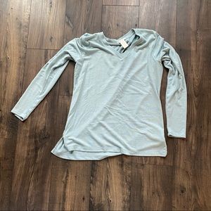 Long Sleeve Light Teal Top